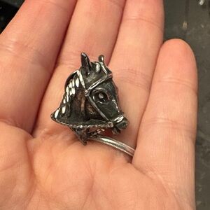 Small Silver Horse Head brooch